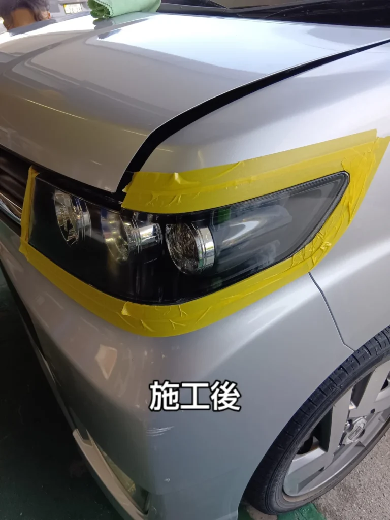 ヘッドライトクリ−ニング＆コ―トのご紹介です💭